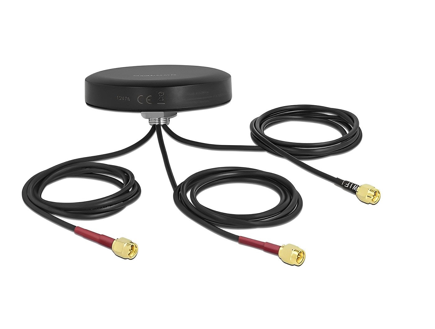 אנטנה כלל כיוונית LTE MIMO Dual Band WLAN 802.11 ac/ax/a/h/b/g/n חיצונית IP67 עם 3 מחברים SMA plug - delock.israel