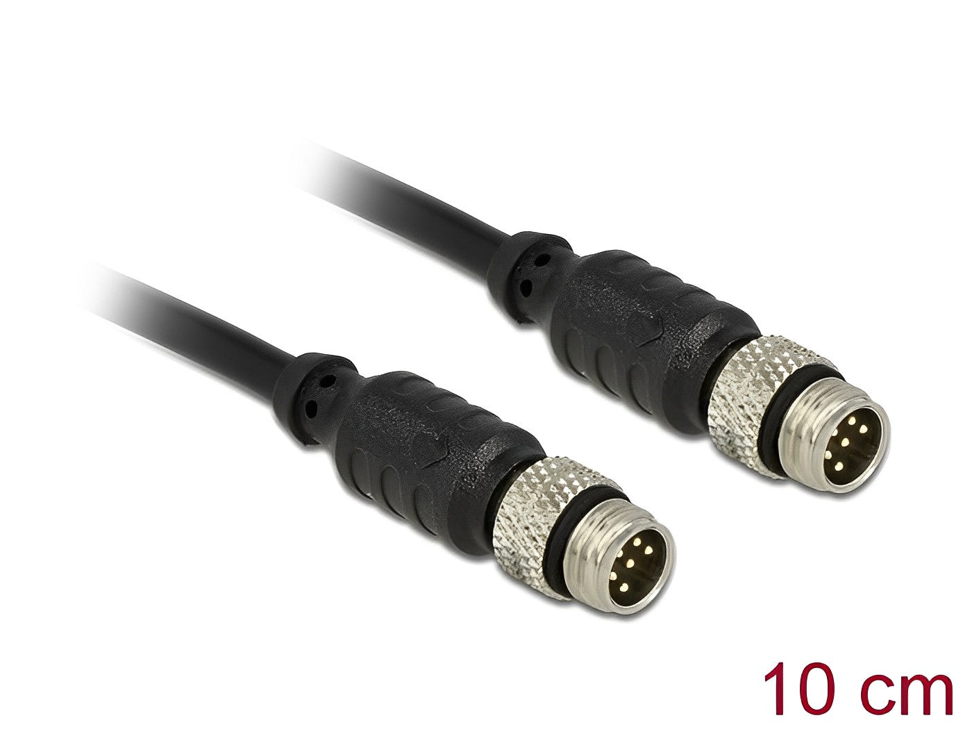 כבל M8 sensor / actuator אטום נגד מים תקע 6 פין לתקע 6 פין - delock.israel