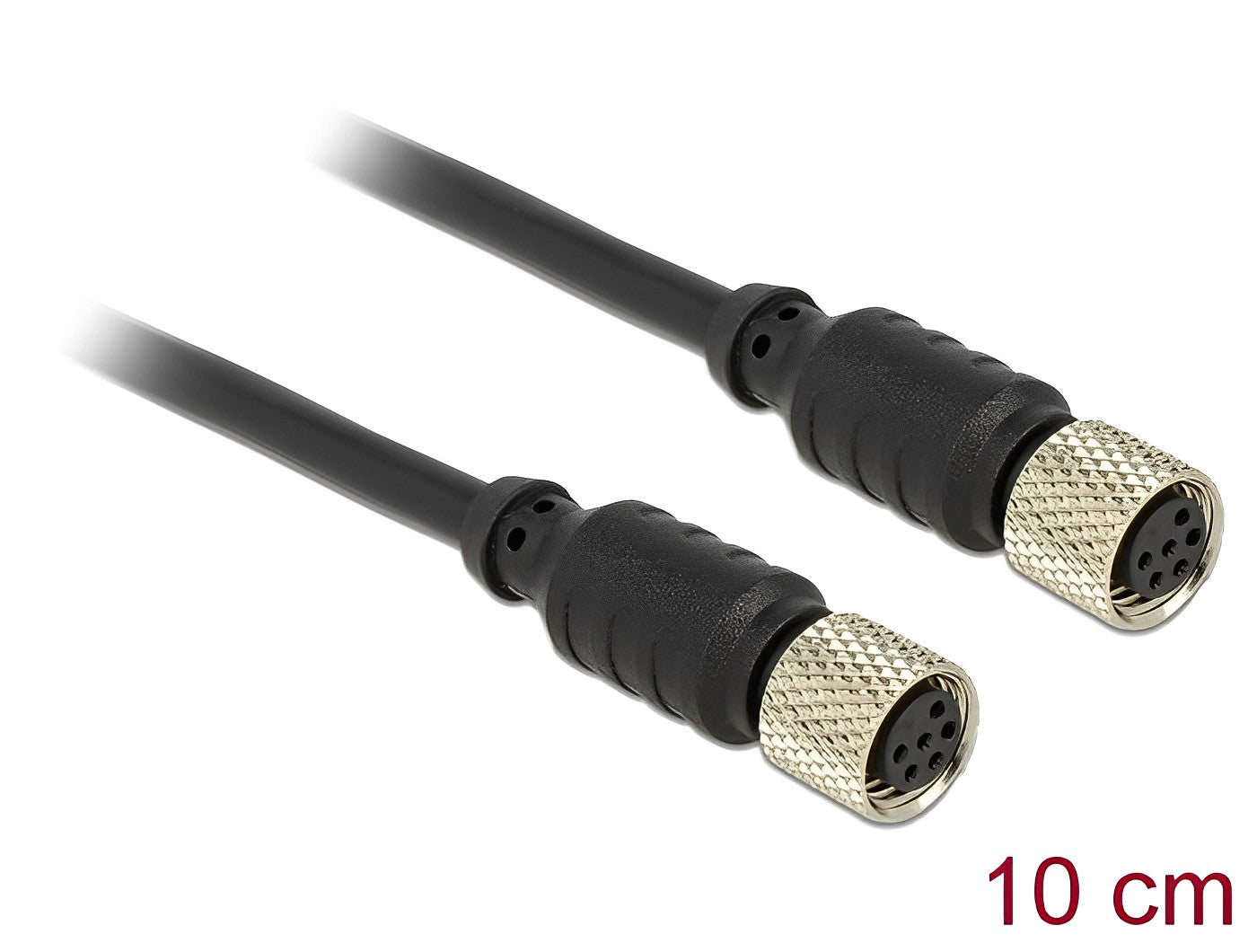 כבל M8 sensor/actuator אטום נגד מים שקע 6 פין לשקע 6 פין - delock.israel