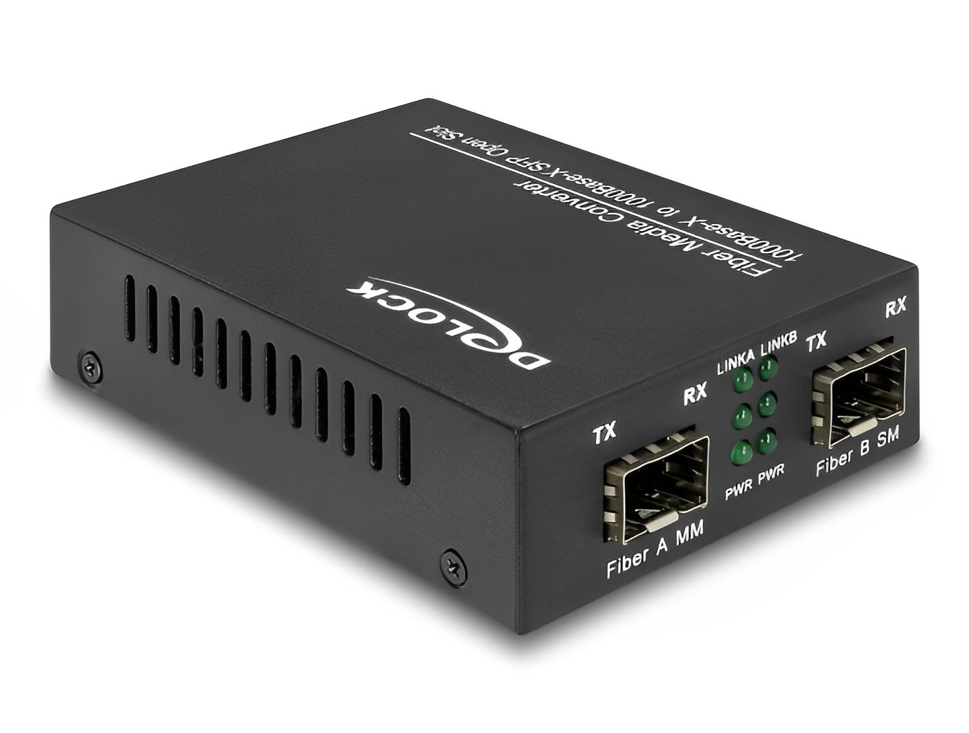 ממיר מדיה אופטי שקע SFP MM לשקע SFP SM תומך 1 גיגה - delock.israel