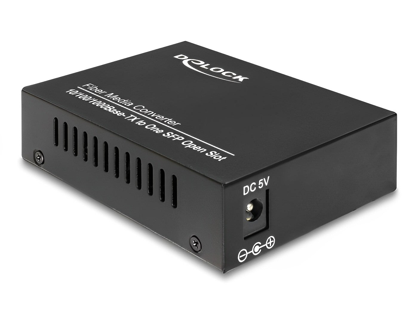 ממיר מדיה אופטי שקע SFP לשקע RJ45 תומך 1 גיגה - delock.israel