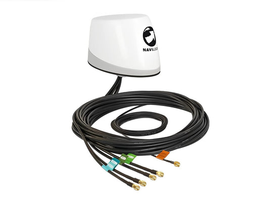 אנטנה כלל כיוונית NL-400 Multiband GNSS 5G LTE-MIMO WLAN-MIMO IEEE 802.11 ac/a/h/b/g/n חיצונית IP67 עם 5 מחברים RP-SMA plug - delock.israel