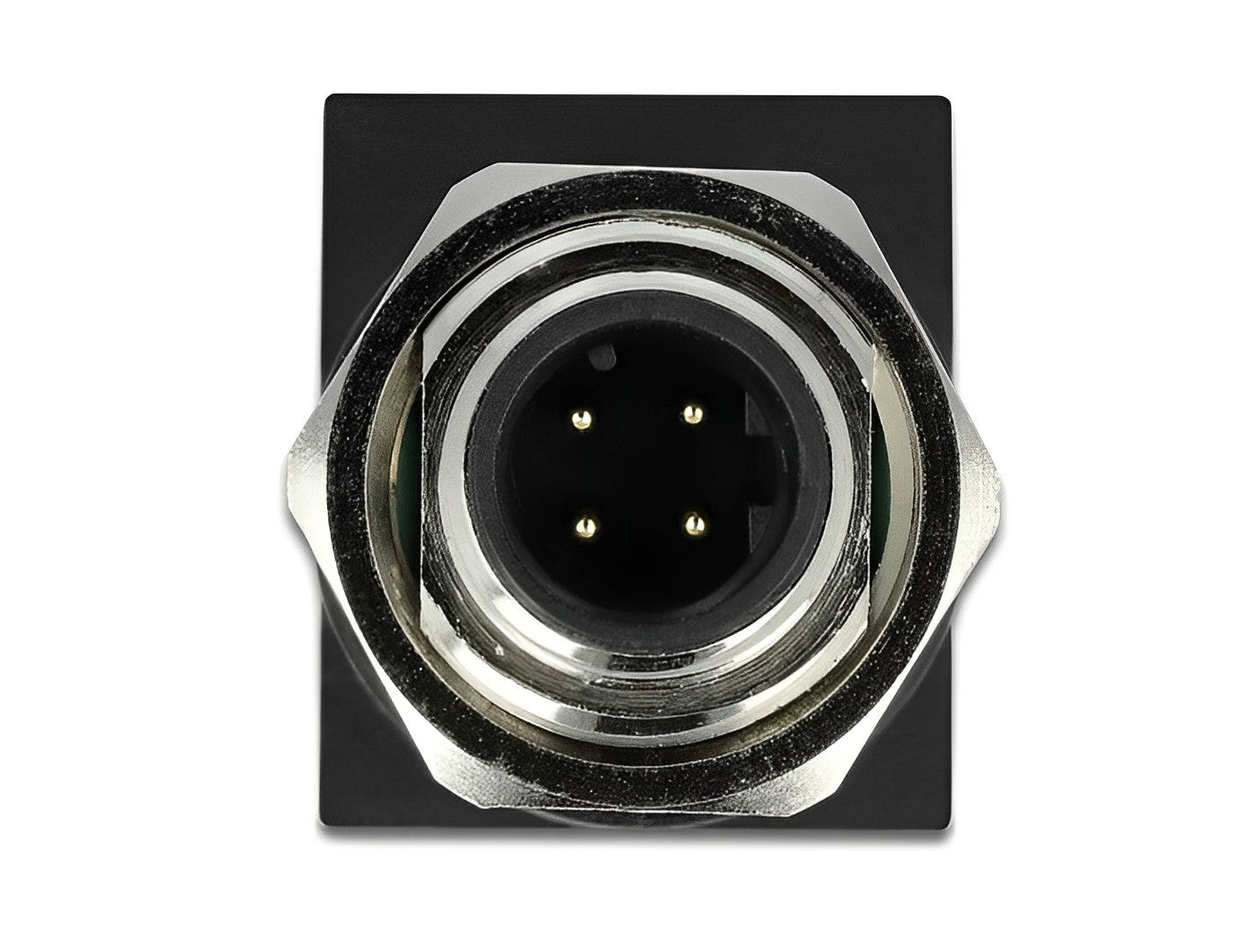 מתאם M12 Cat.5e PROFINET תקע 4pin D-coded לשקע RJ45 - delock.israel