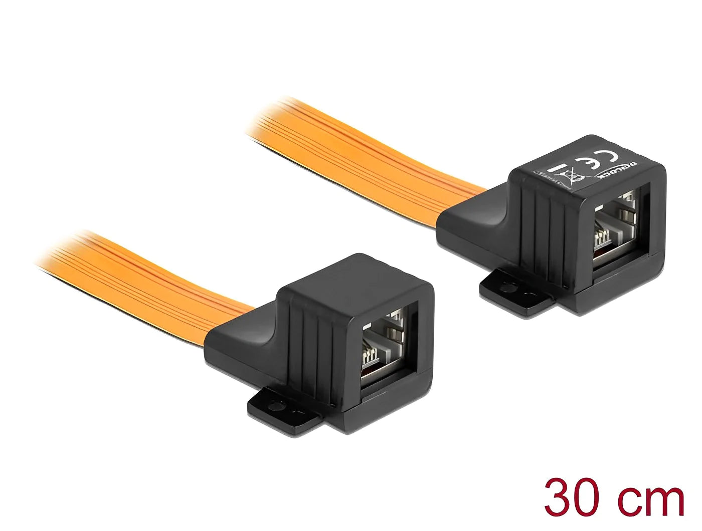 כבל רשת שטוח RJ45 FPC למעבר בחלון סגור - delock.israel