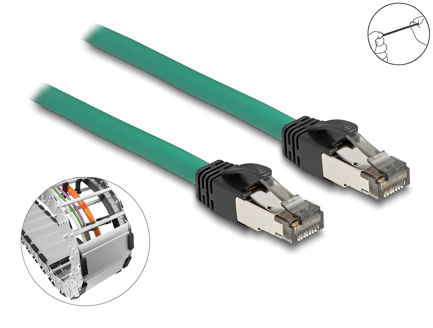 כבל רשת RJ45 Cat.5e PROFINET ז/ז - delock.israel