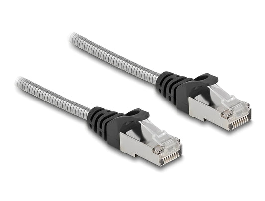 כבל רשת תעשייתי RJ45 Cat.6A ז/ז מצופה מתכת - delock.israel