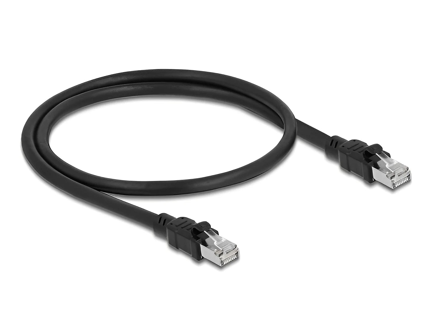 כבל רשת תעשייתי RJ45 Cat.6A ז/ז עם ציפוי מתכת פנימי - delock.israel