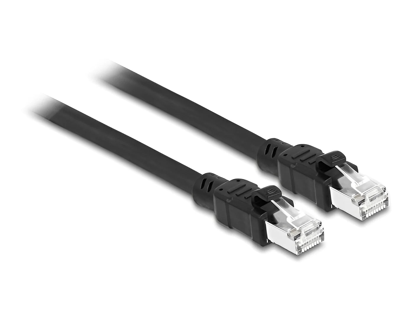 כבל רשת תעשייתי RJ45 Cat.6A ז/ז עם ציפוי מתכת פנימי - delock.israel