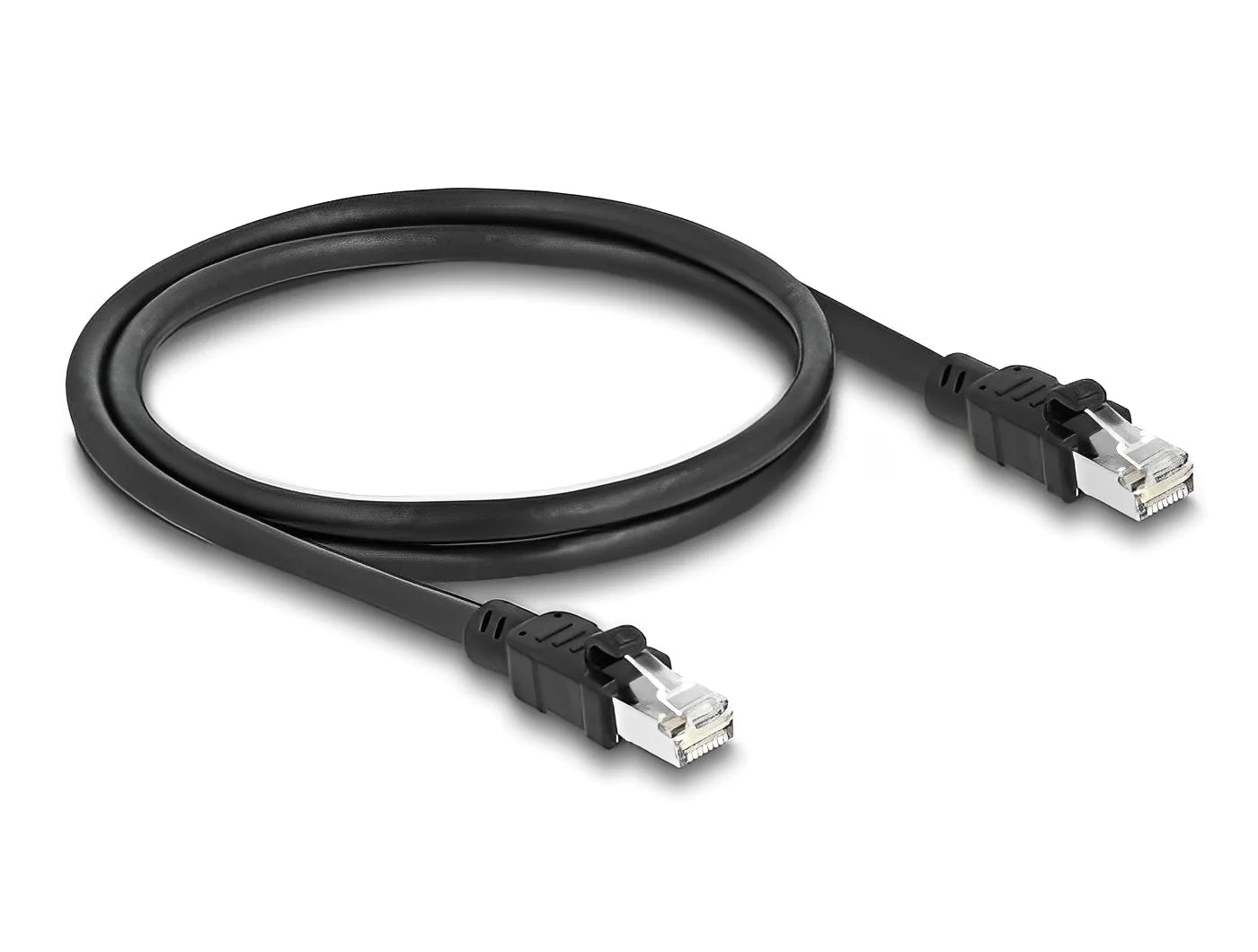 כבל רשת תעשייתי RJ45 Cat.6A ז/ז עם ציפוי מתכת פנימי - delock.israel
