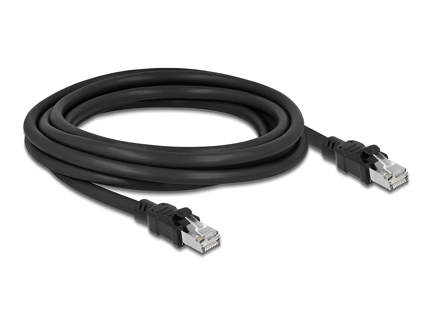 כבל רשת תעשייתי RJ45 Cat.6A ז/ז עם ציפוי מתכת פנימי - delock.israel