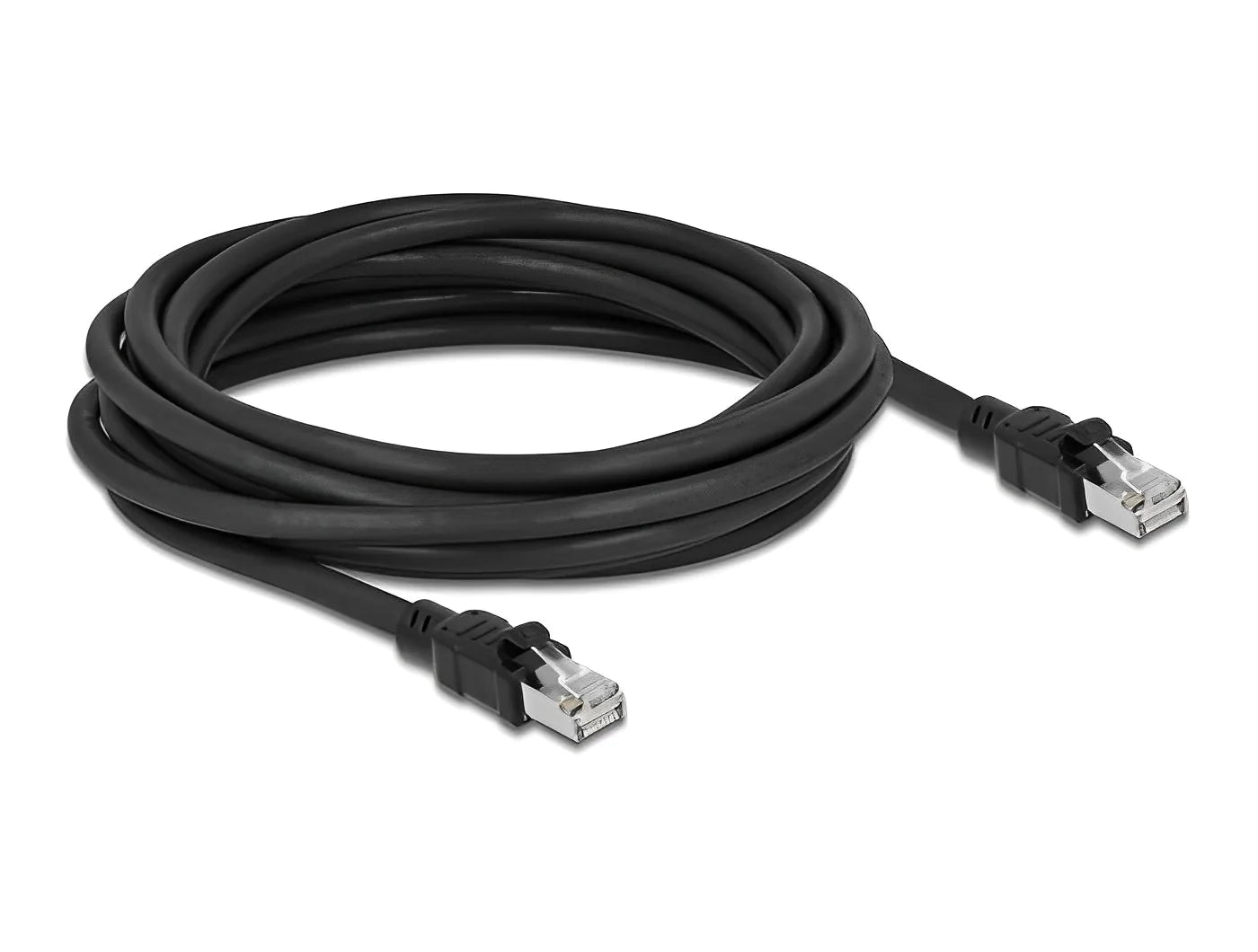 כבל רשת תעשייתי RJ45 Cat.6A ז/ז עם ציפוי מתכת פנימי - delock.israel