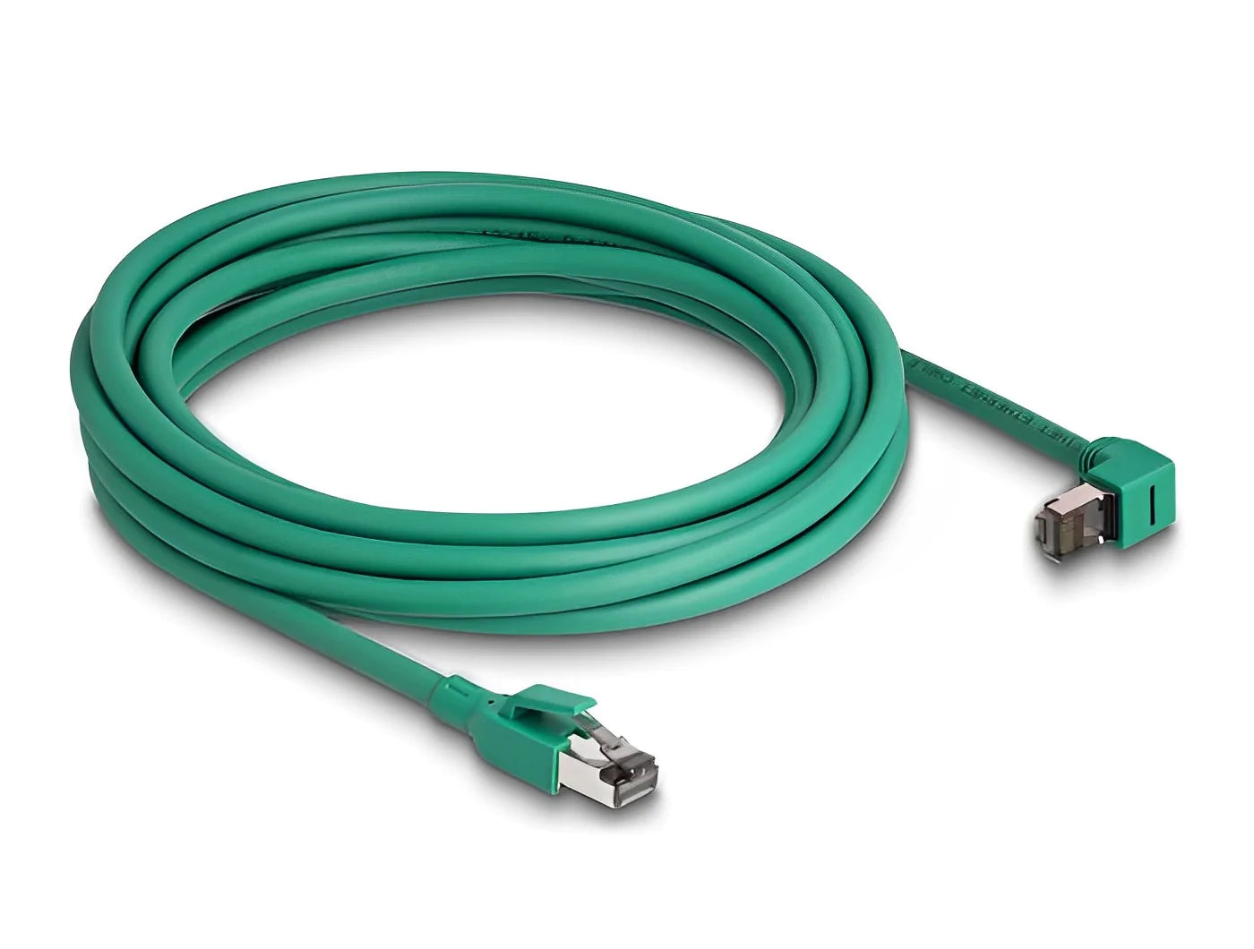 כבל רשת RJ45 Cat.6 PROFINET ז/ז צד אחד בזווית 90° למעלה - delock.israel