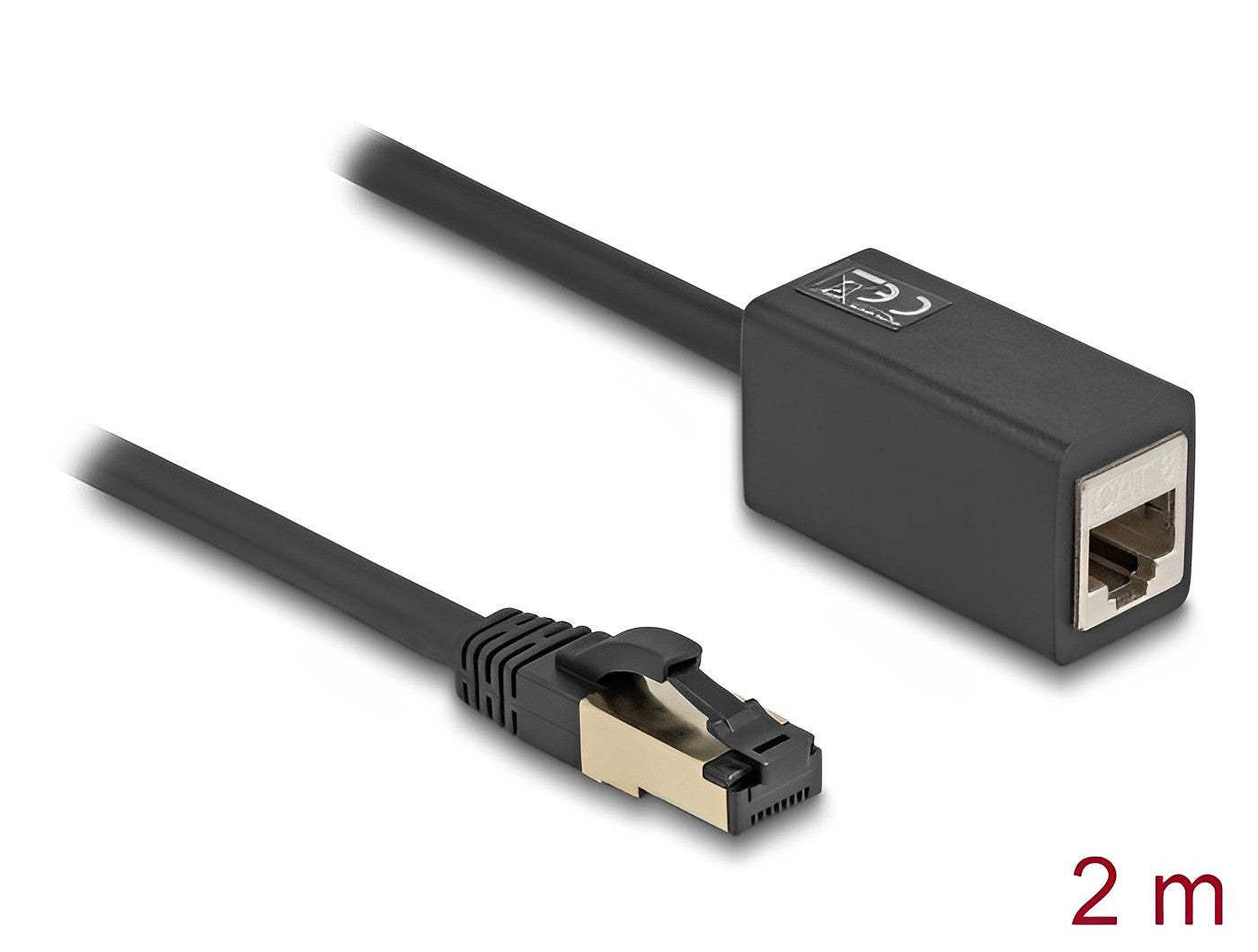 כבל רשת מאריך מסוכך RJ45 Cat.8.1 ז/נ - delock.israel