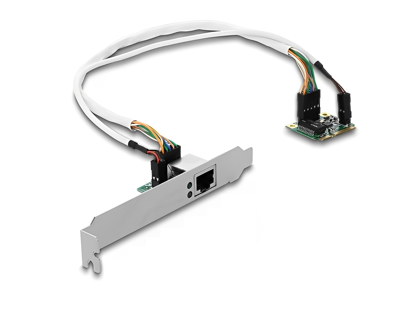 כרטיס רשת קווי Mini PCIe Gigabit Low profile עם יציאת RJ45 צ'יפ RTL8111H - delock.israel