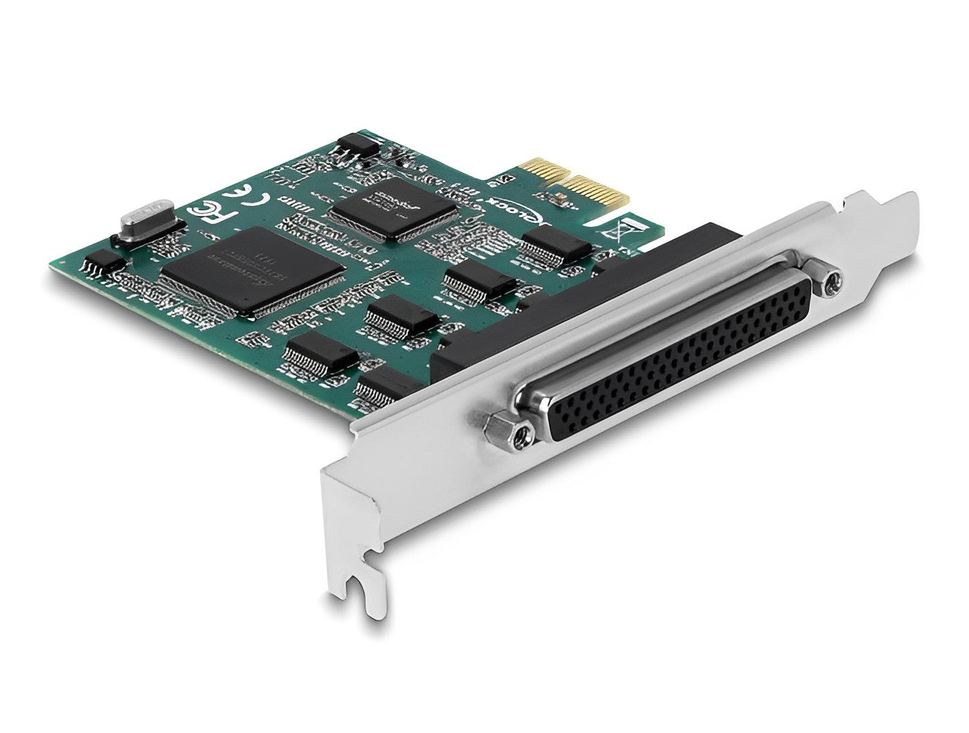 כרטיס PCIe x1 Serial RS-232 עם 8 יציאות DB9 צ'יפ SystemBase - delock.israel
