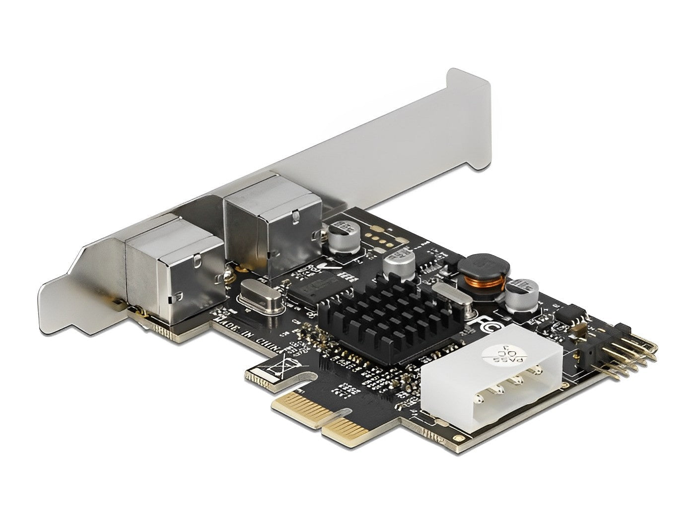 כרטיס PCI-E עם 2 יציאות PS/2 צ'יפ Renesas - delock.israel