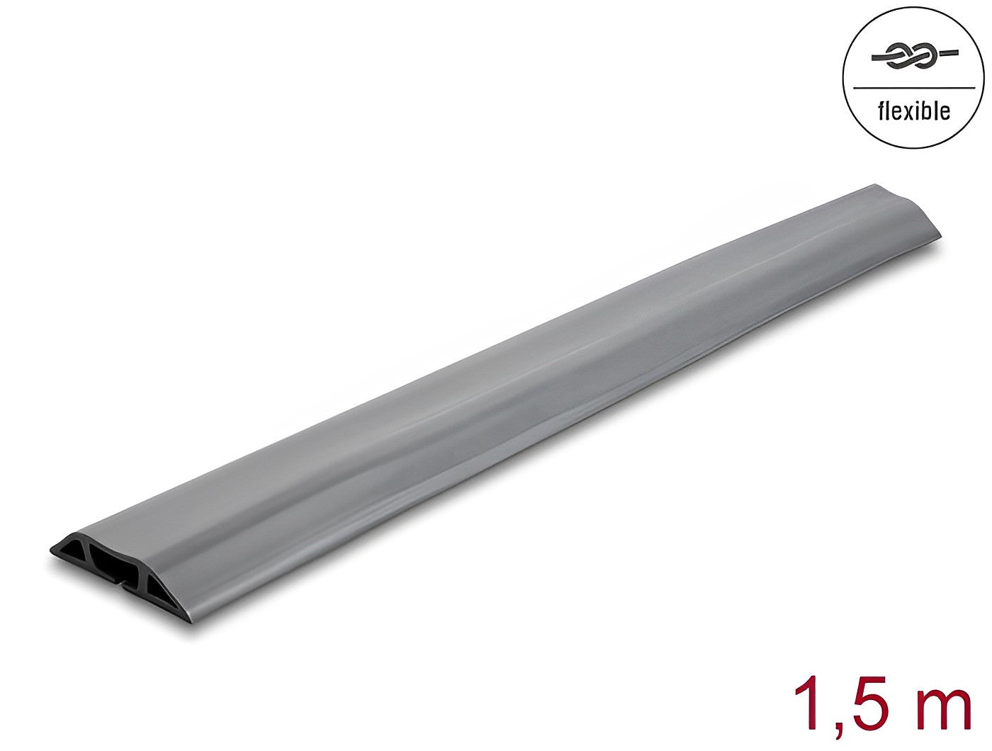 תעלת דריכה לכבלים גמישה PVC עם פס דבק - delock.israel