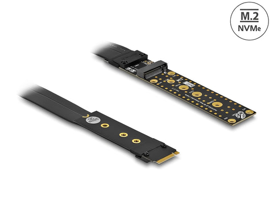 כרטיס הרחבה רייזר מאריך M.2 NVMe זכר לסלוט M.2 NVMe על כבל 20 ס"מ - delock.israel