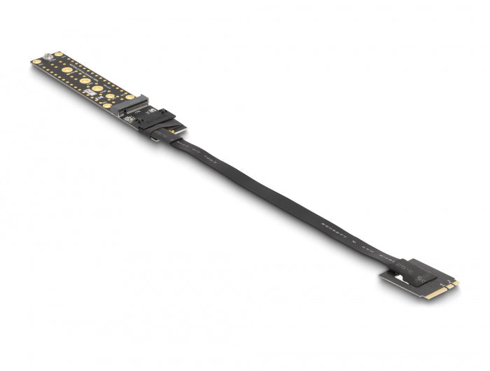 כרטיס הרחבה רייזר מסלוט M.2 NVMe Key A+E לסלוט Key M על כבל 20 ס"מ - delock.israel