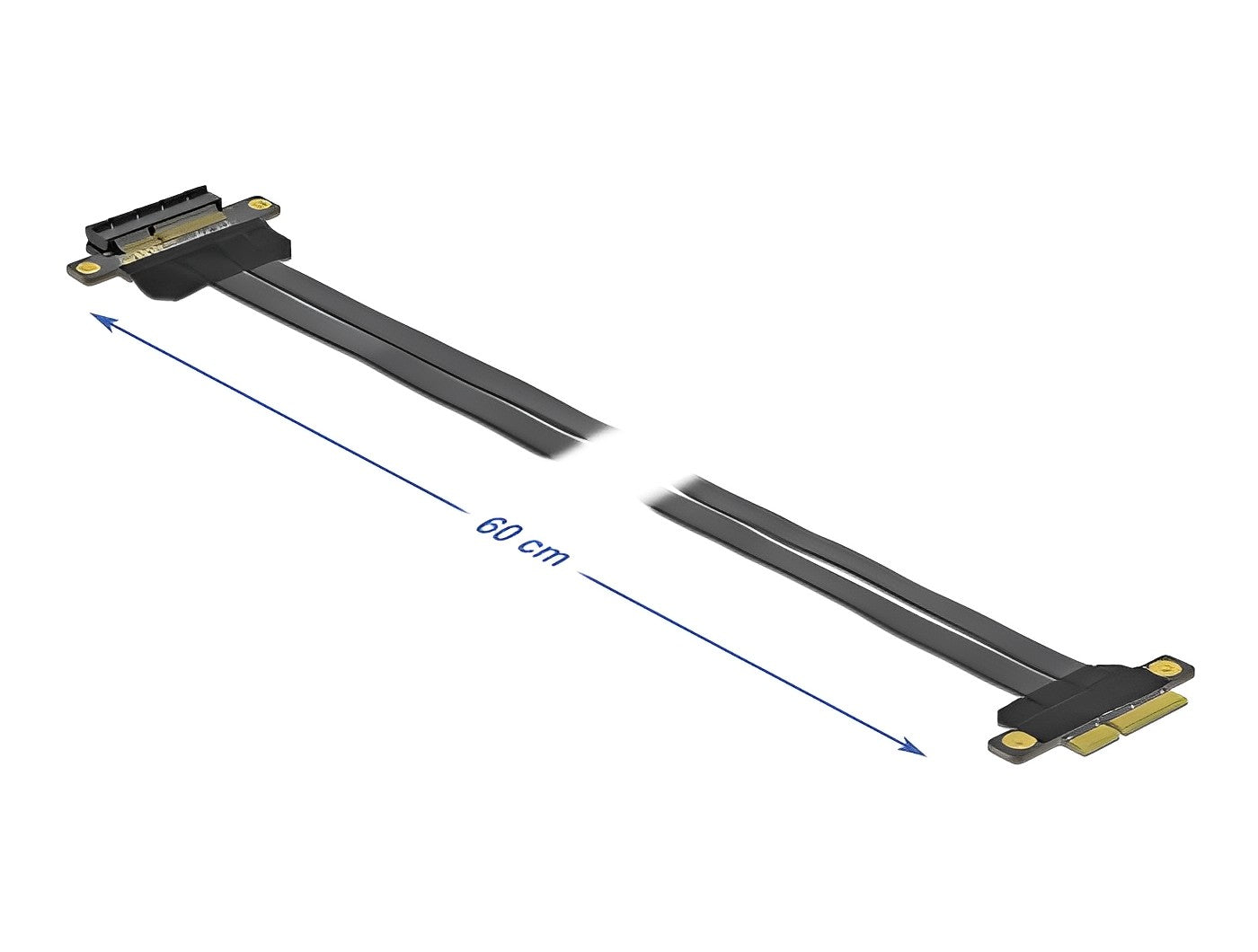 כרטיס הרחבה רייזר מאריך PCIe x4 זכר לסלוט PCIe x4 - delock.israel