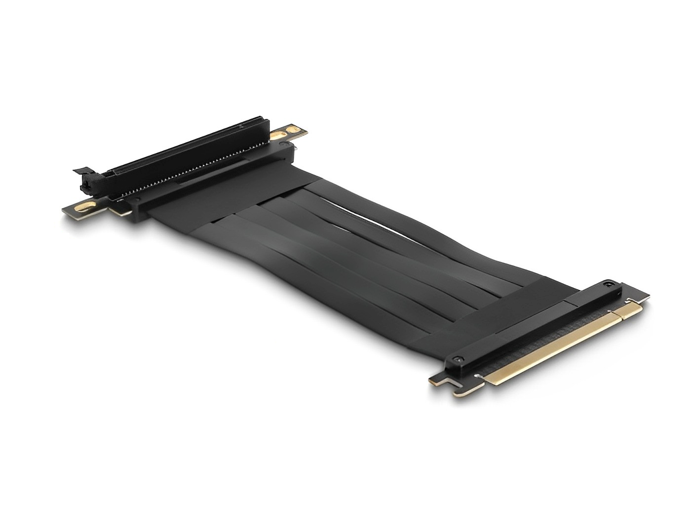כרטיס הרחבה רייזר מאריך PCIe x16 זכר לסלוט PCIe x16 בזווית 90° - delock.israel