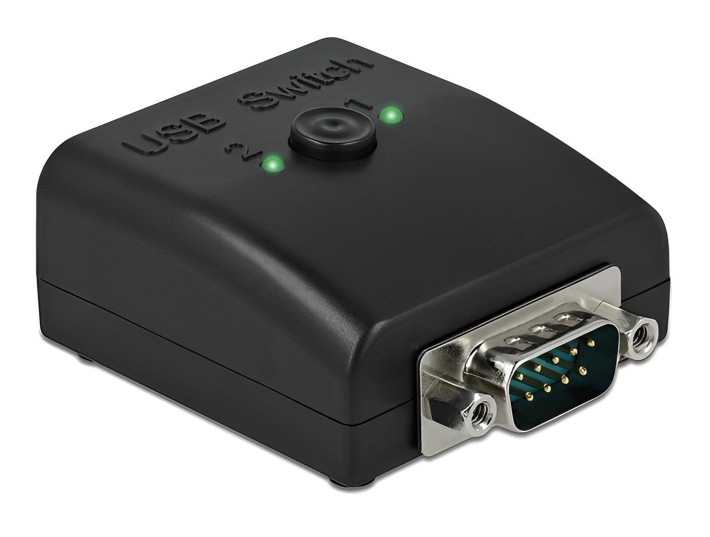 מיתוג Serial RS-232 דו - כיווני תקע DB9 לשני שקעים USB-B 2.0 צ'יפ FTDI - delock.israel