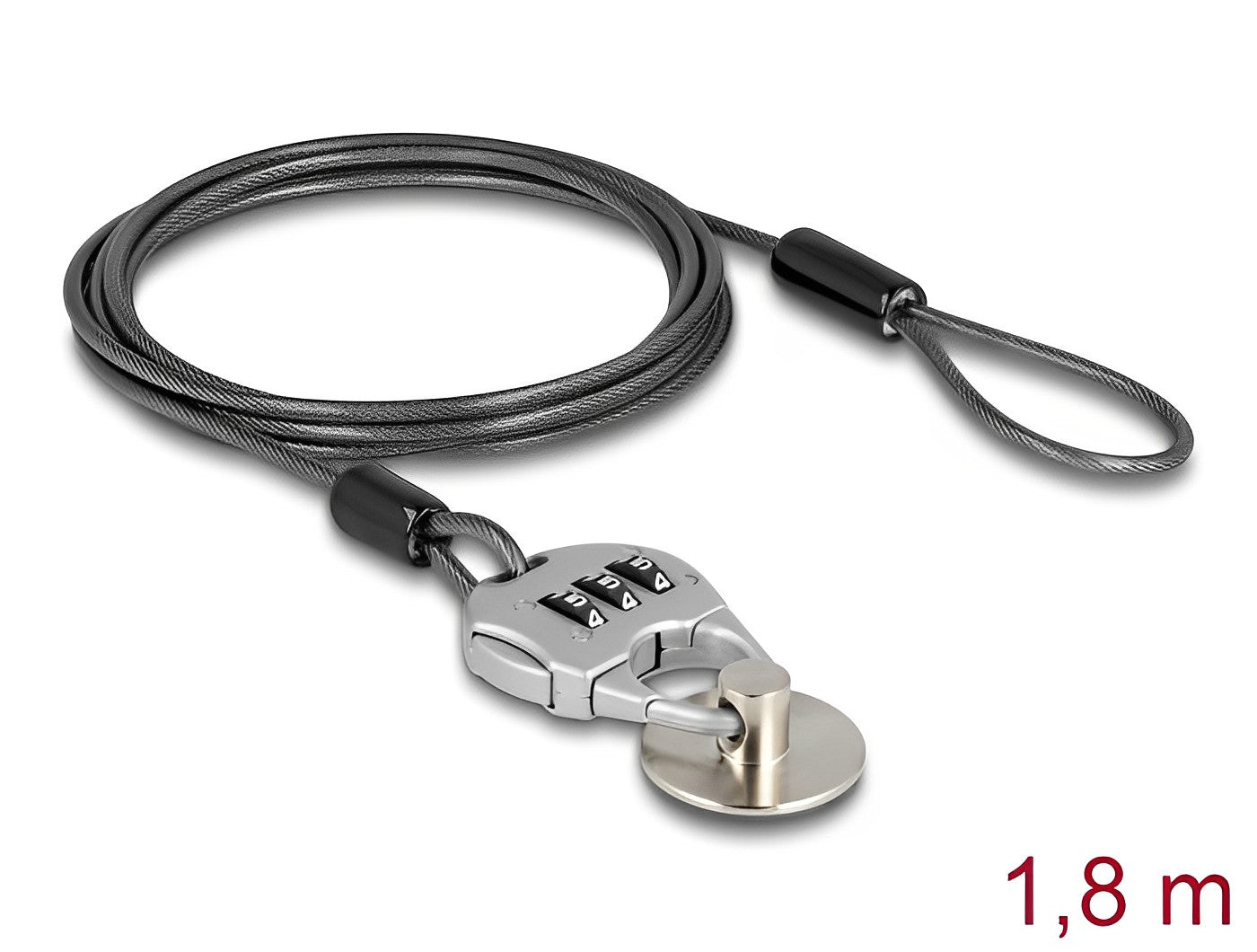 מנעול אבטחה Carbon לטאבלטים וסמארטפונים עם נעילת קומבינציה - delock.israel
