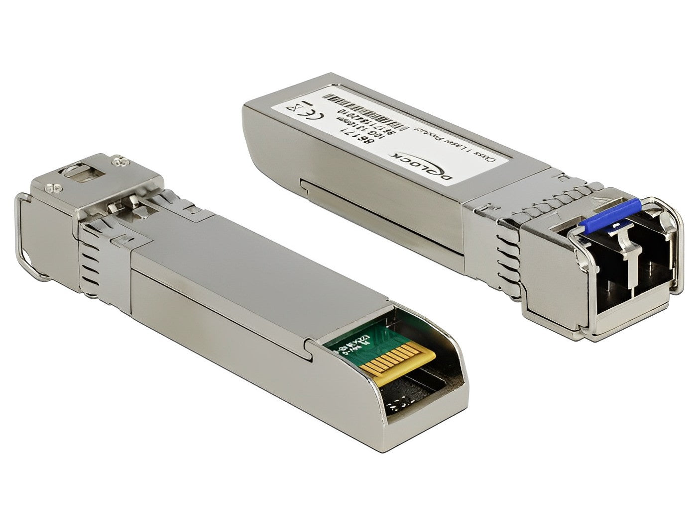 טרנסיבר ג'יביק +SFP לכבל אופטי LC Duplex SM תומך 10 גיגה DDM Interface - delock.israel