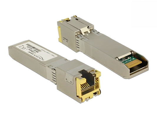טרנסיבר ג'יביק +SFP לכבל רשת RJ45 תומך 10Giga - delock.israel