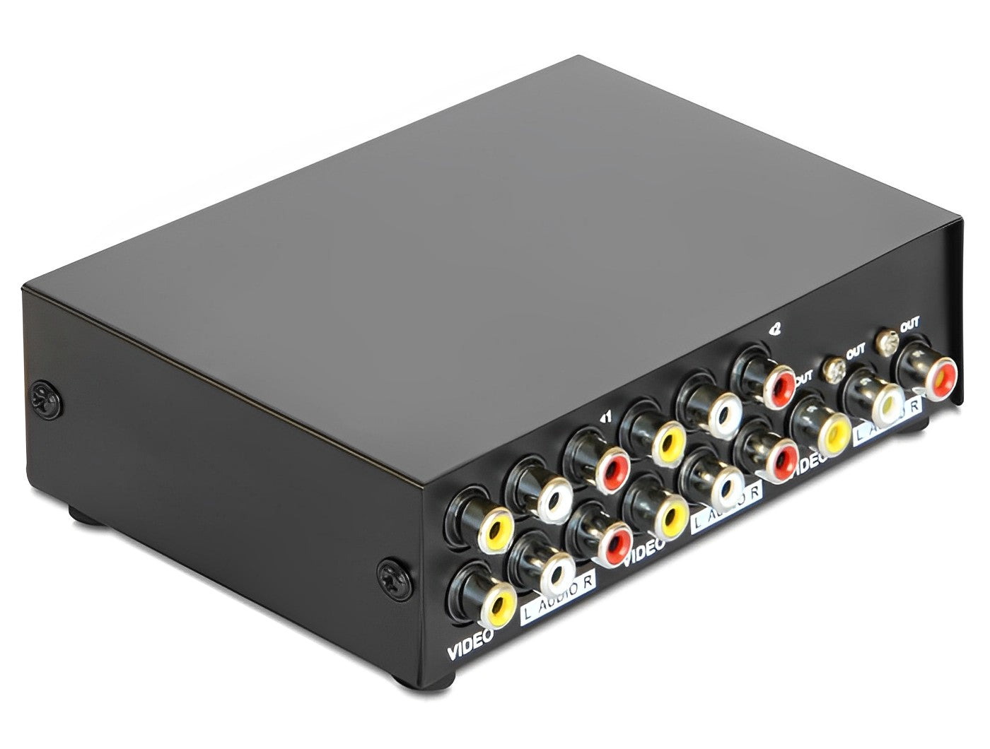 מיתוג מכני 4/1 RCA Audio / Video דו - כיווני - delock.israel