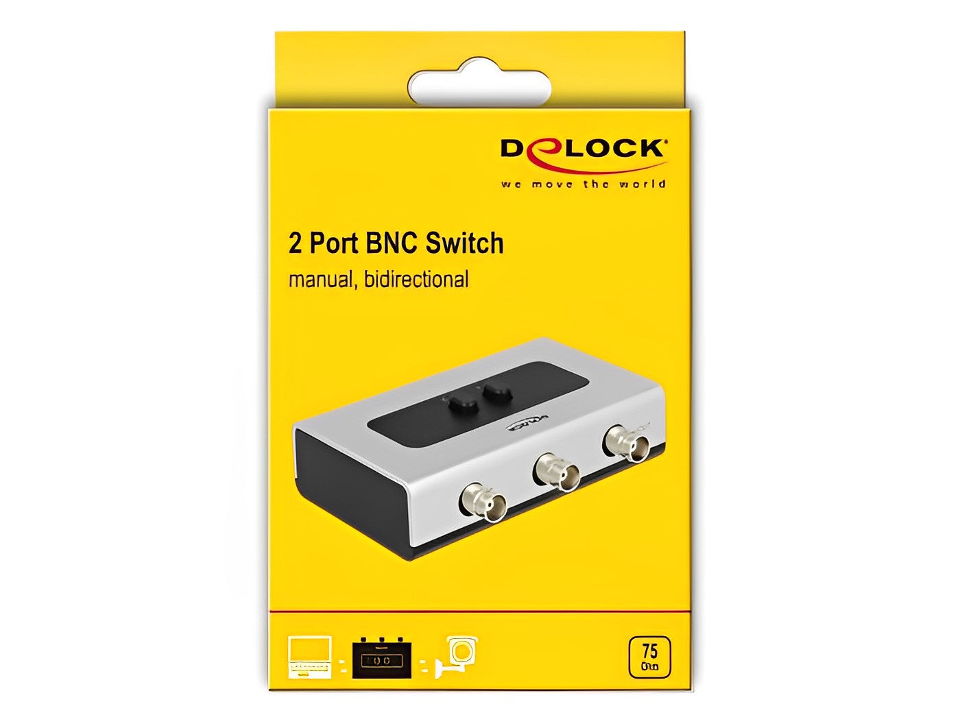 מיתוג BNC מכני דו - כיווני - delock.israel