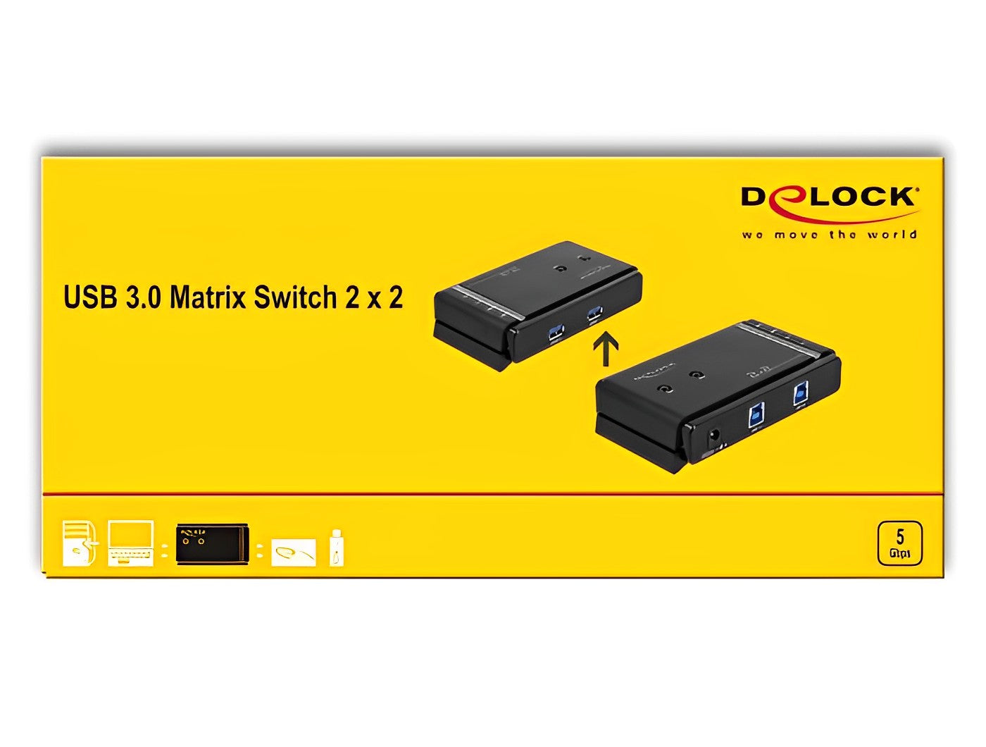 מיתוג USB 3.0 Matrix 2/2 - delock.israel