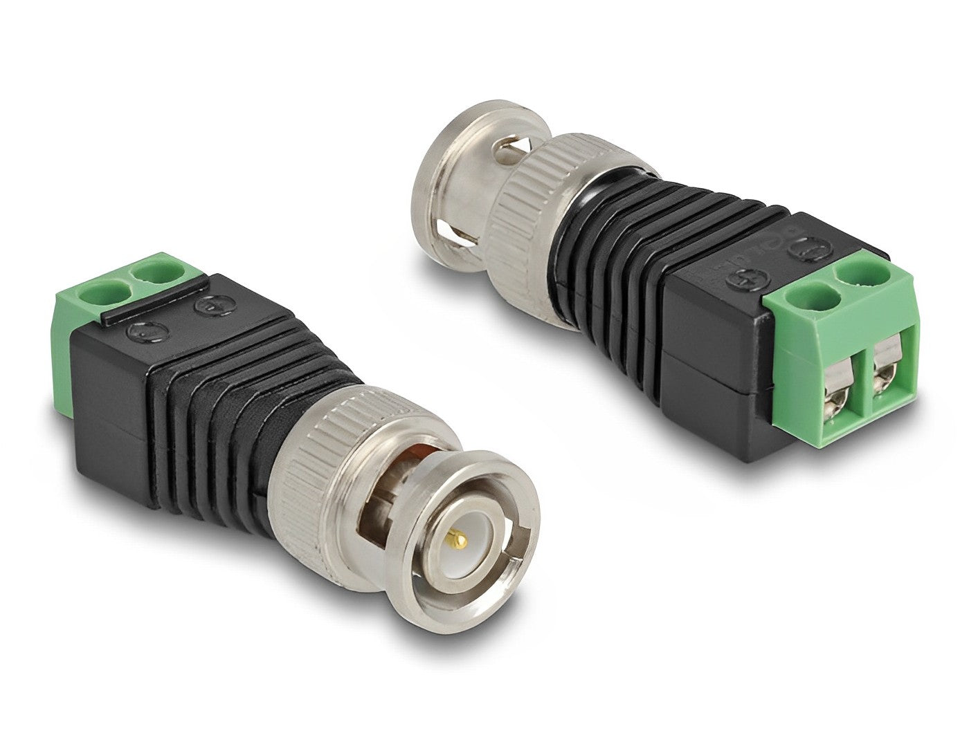 טרמינל בלוק בחיבור הברגה לתקע BNC - delock.israel