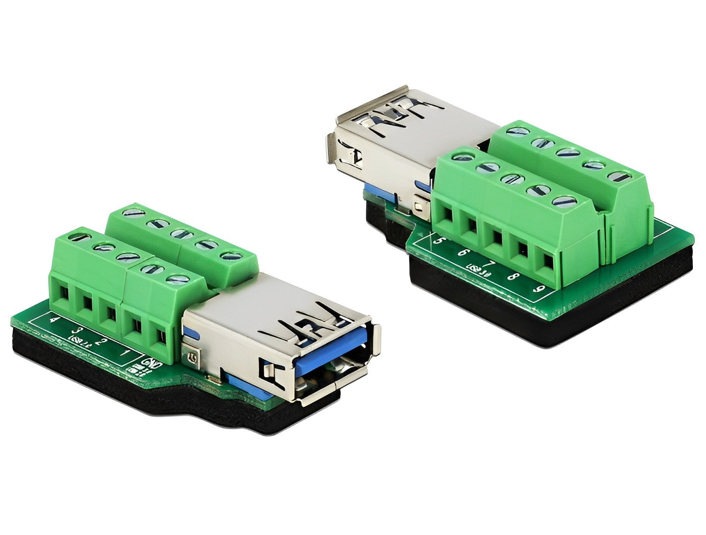 טרמינל בלוק בחיבור הברגה לשקע USB-A 3.0 - delock.israel