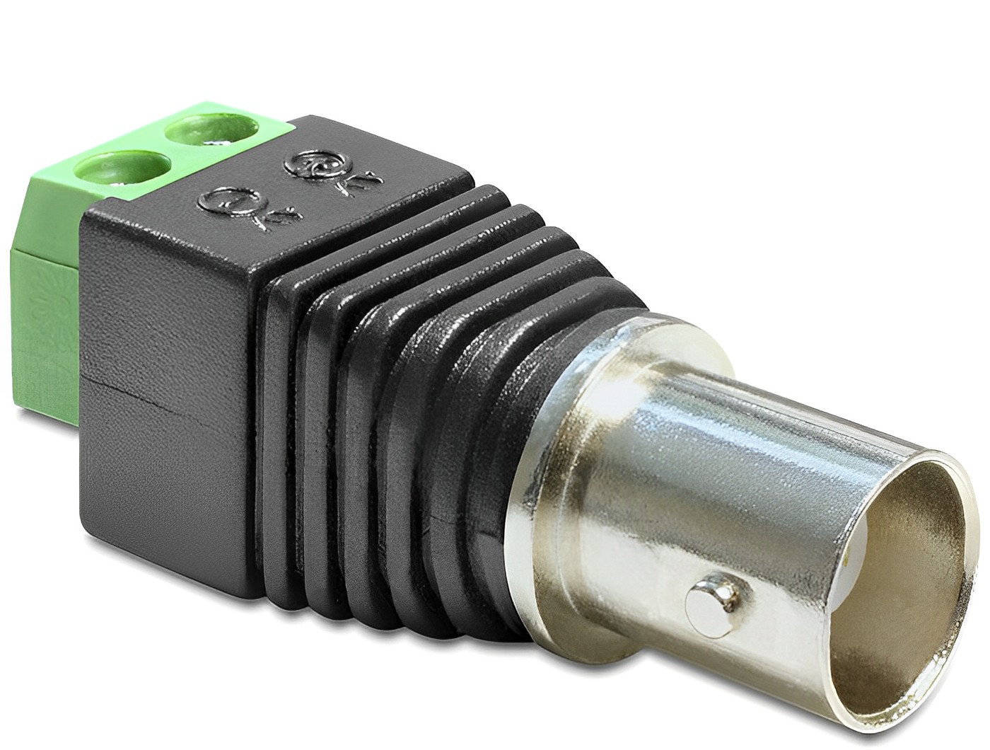 טרמינל בלוק בחיבור הברגה לשקע BNC - delock.israel