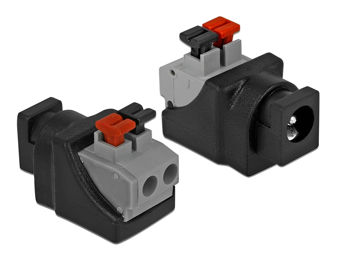 טרמינל בלוק בחיבור לחיצה לשקע DC 5.5 x 2.1 - delock.israel