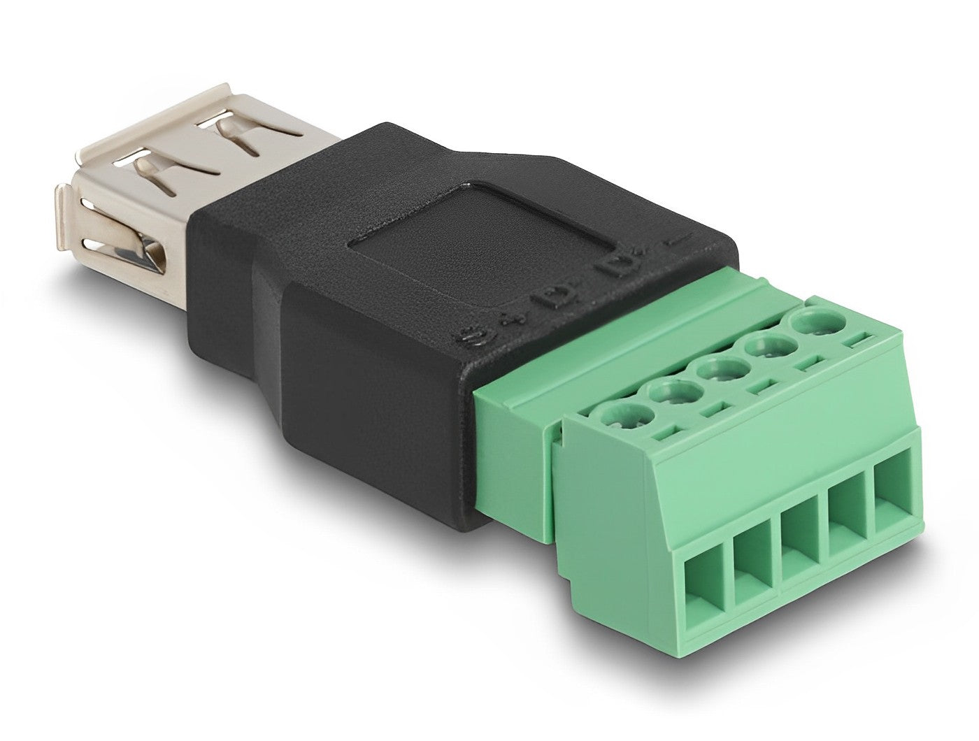 טרמינל בלוק בחיבור הברגה לשקע USB-A 2.0 - delock.israel