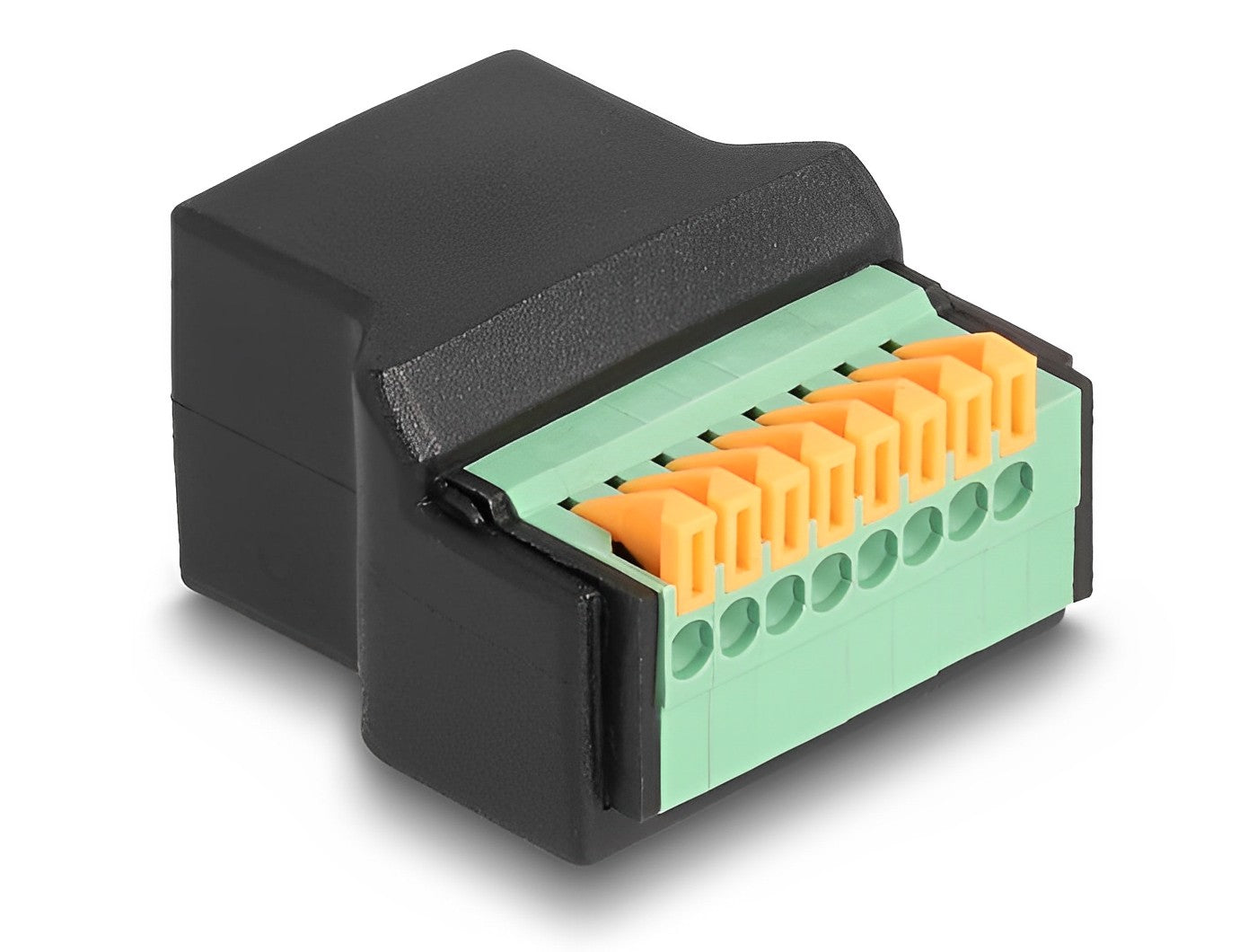 טרמינל בלוק בחיבור לחיצה לשקע רשת RJ45 - delock.israel