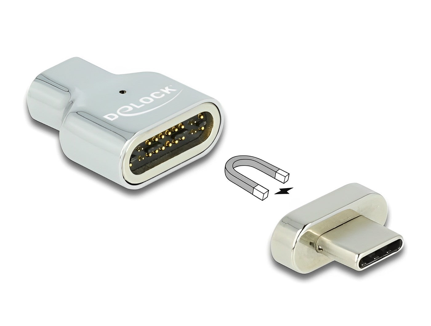 מתאם מגנטי Thunderbolt™ 3 / USB-C ז/נ תומך 8K - delock.israel