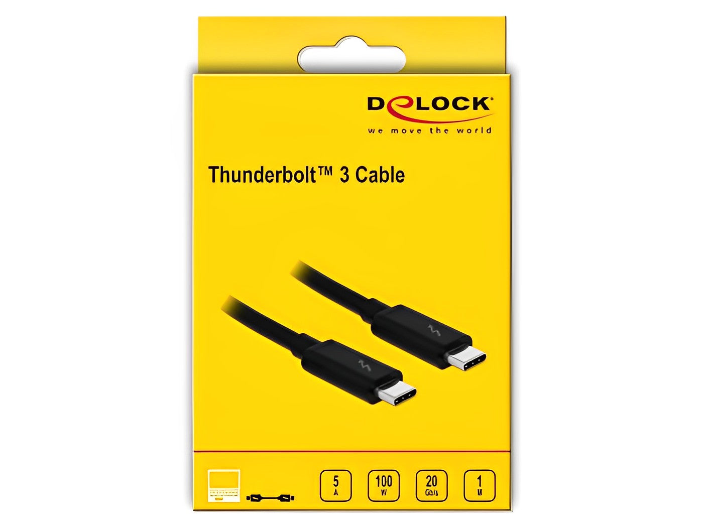 כבל Thunderbolt™ 3 ז/ז 5A תומך 20Gb/s - delock.israel