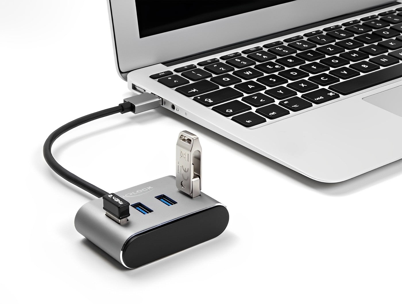 מפצל USB 3.2 Gen 1 5Gbps עם 4 יציאות USB-A - delock.israel