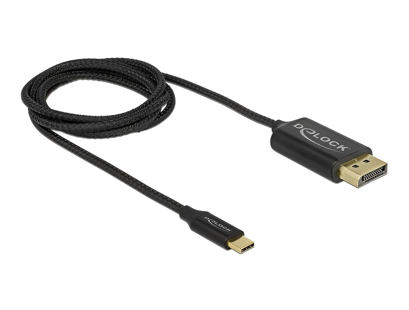 כבל תצוגה קואקסיאלי תקע USB-C לתקע DisplayPort 4K תומך 60 הרץ - delock.israel
