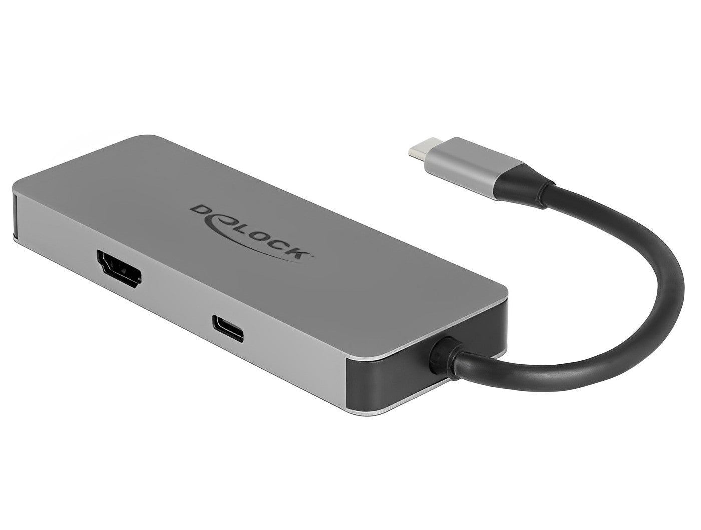 תחנת עגינה USB-C LED illumination למחשב נייד עם חיבור למסכך HDMI 4K - delock.israel
