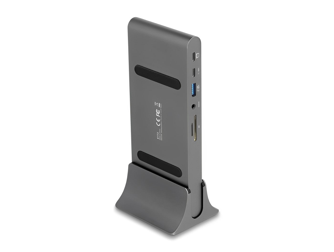 תחנת עגינה USB-C DP 1.4 למחשב נייד עם חיבור ל- 3 מסכים HDMI / DP 4K בו זמנית - delock.israel