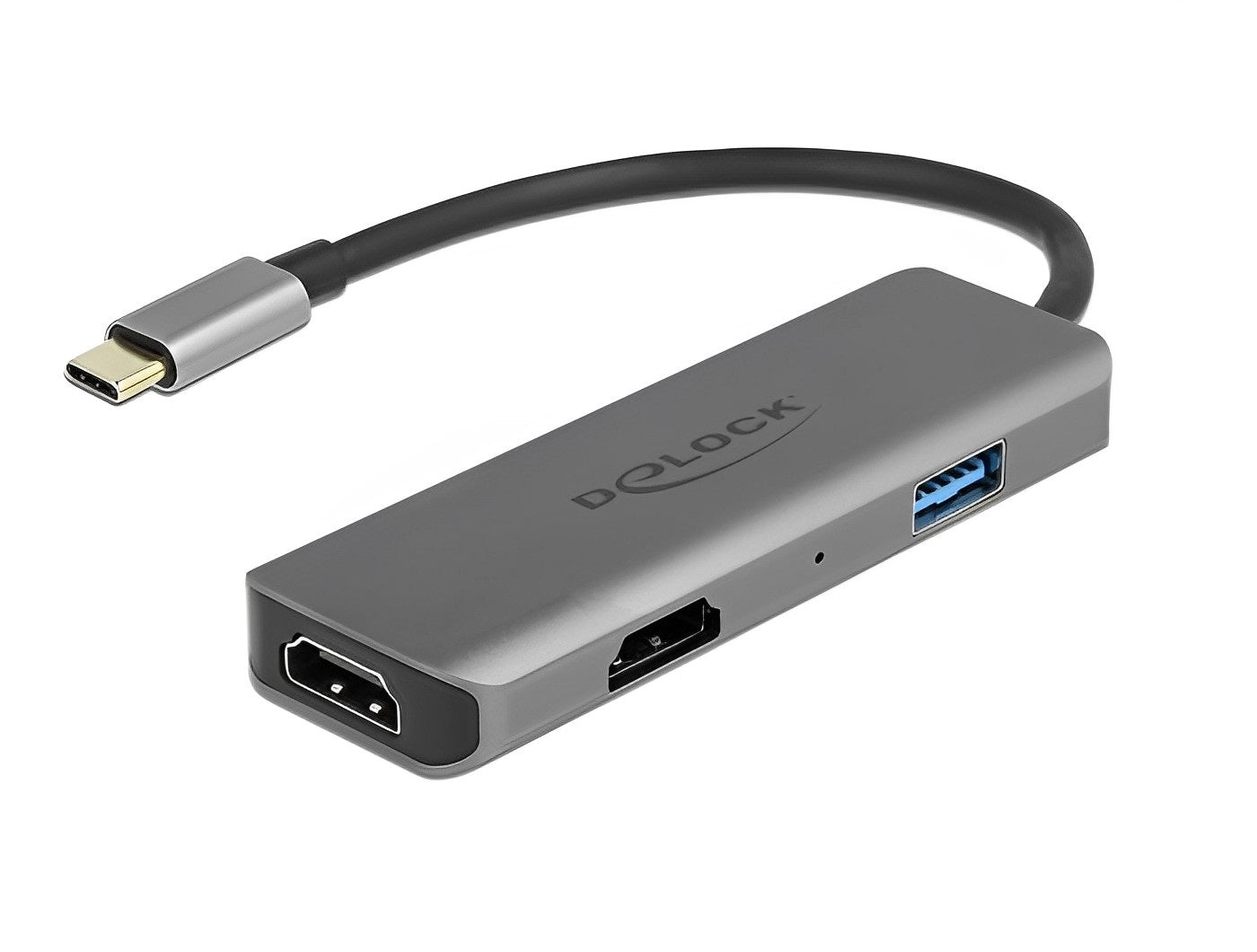 מתאם USB-C לחיבור 2 מסכים HDMI 4K בו זמנית - delock.israel