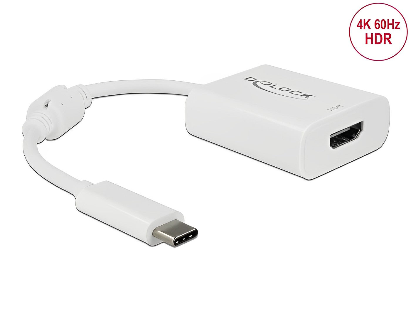 מתאם תצוגה תקע USB-C לשקע HDMI 4K 60 Hz תומך HDR - delock.israel