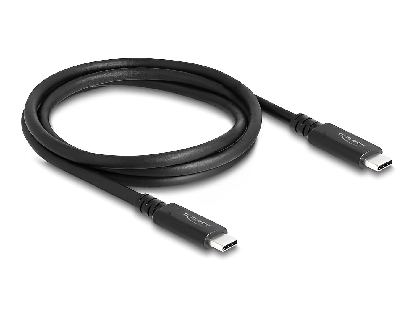 כבל קואקסיאלי Thunderbolt/USB4™ 8K Certified ז/ז 5A 240 watt תומך 40Gb/s אורך 1.2 מטר - delock.israel