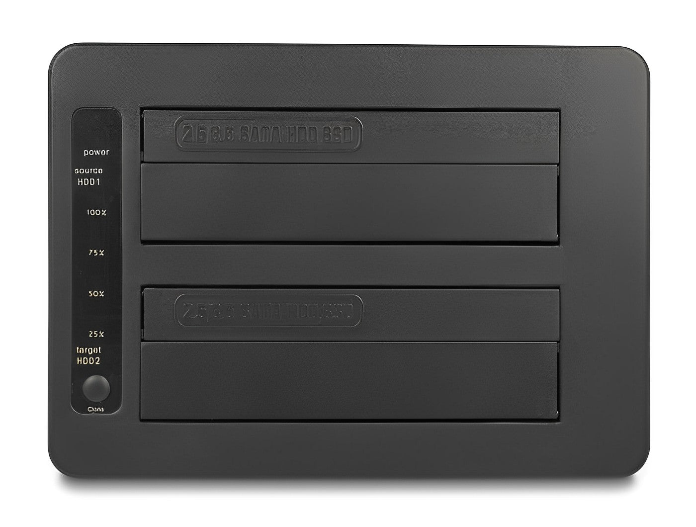 תחנת עגינה USB 3.2 Gen 1 עבור 2 כונני SATA 2.5″/ 3.5″ עם פונקציית שכפול וקורא כרטיסים - delock.israel