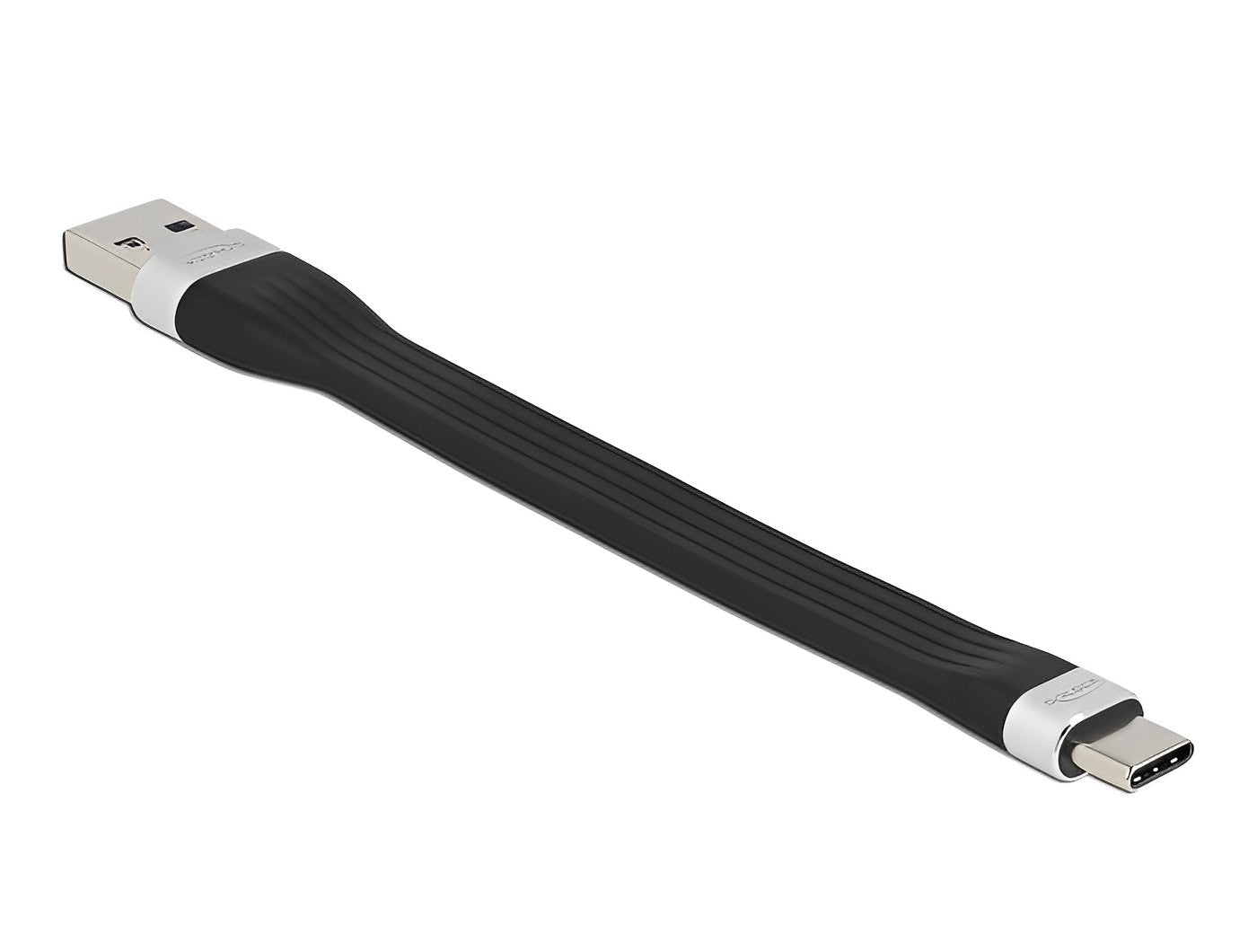 כבל USB 3.2 Gen 1 5Gbps שטוח תקע USB-C לתקע USB-A תומך PD 3 A - delock.israel