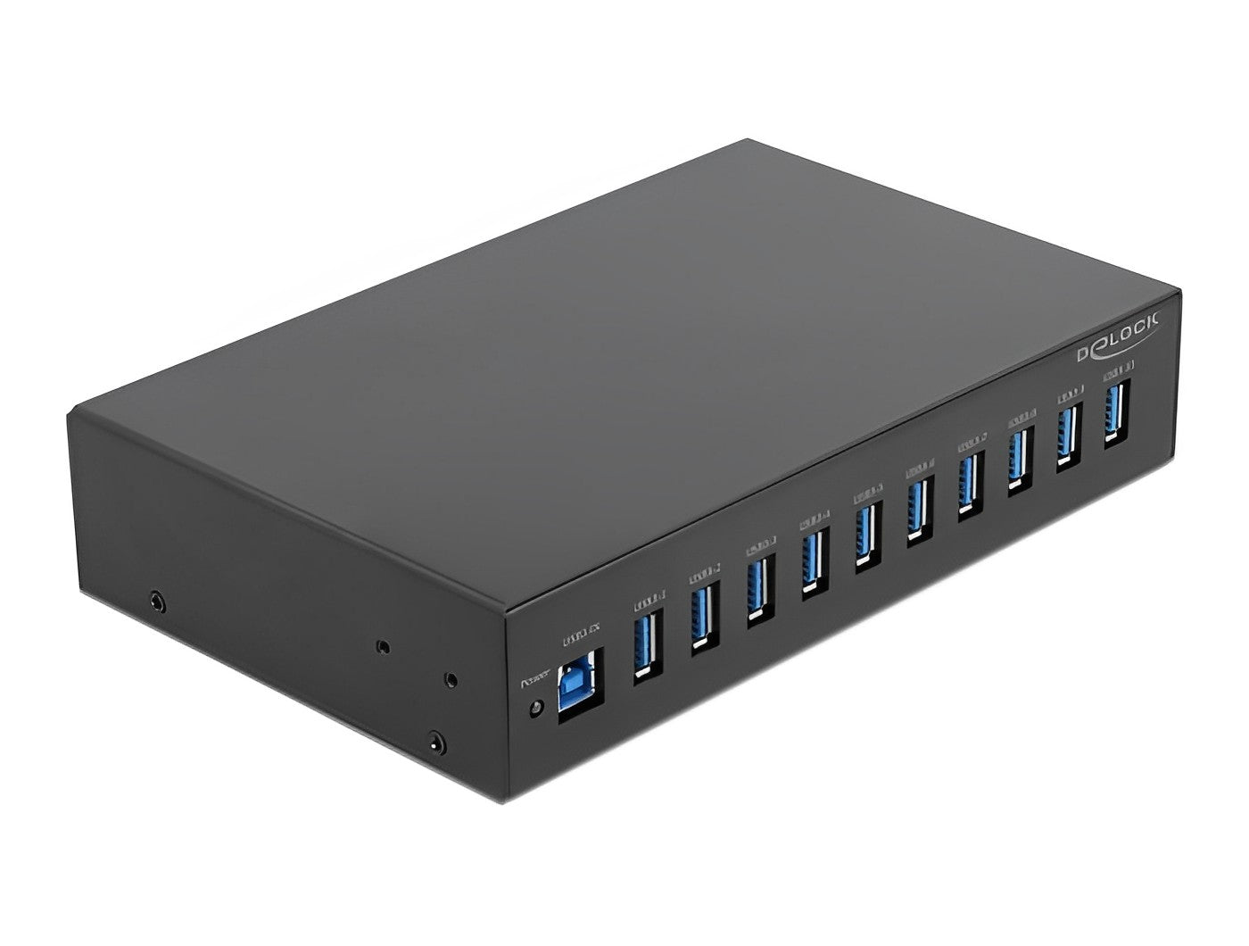 מפצל תעשייתי 10″ USB 3.2 5Gbps אקטיבי עם 10 יציאות USB-A - delock.israel